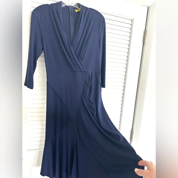 catherine malandrino blue dress Catherine Malandrino | Dresses | Catherine Malandrino Blue Wrap Tie Front  Sheath Dress